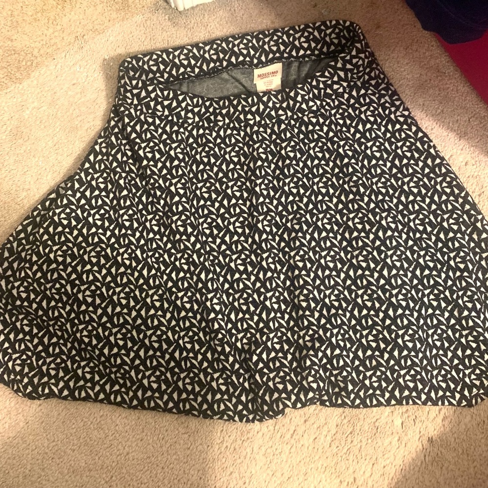 Adorable Black & White, Tiny Triangle Miniskirt